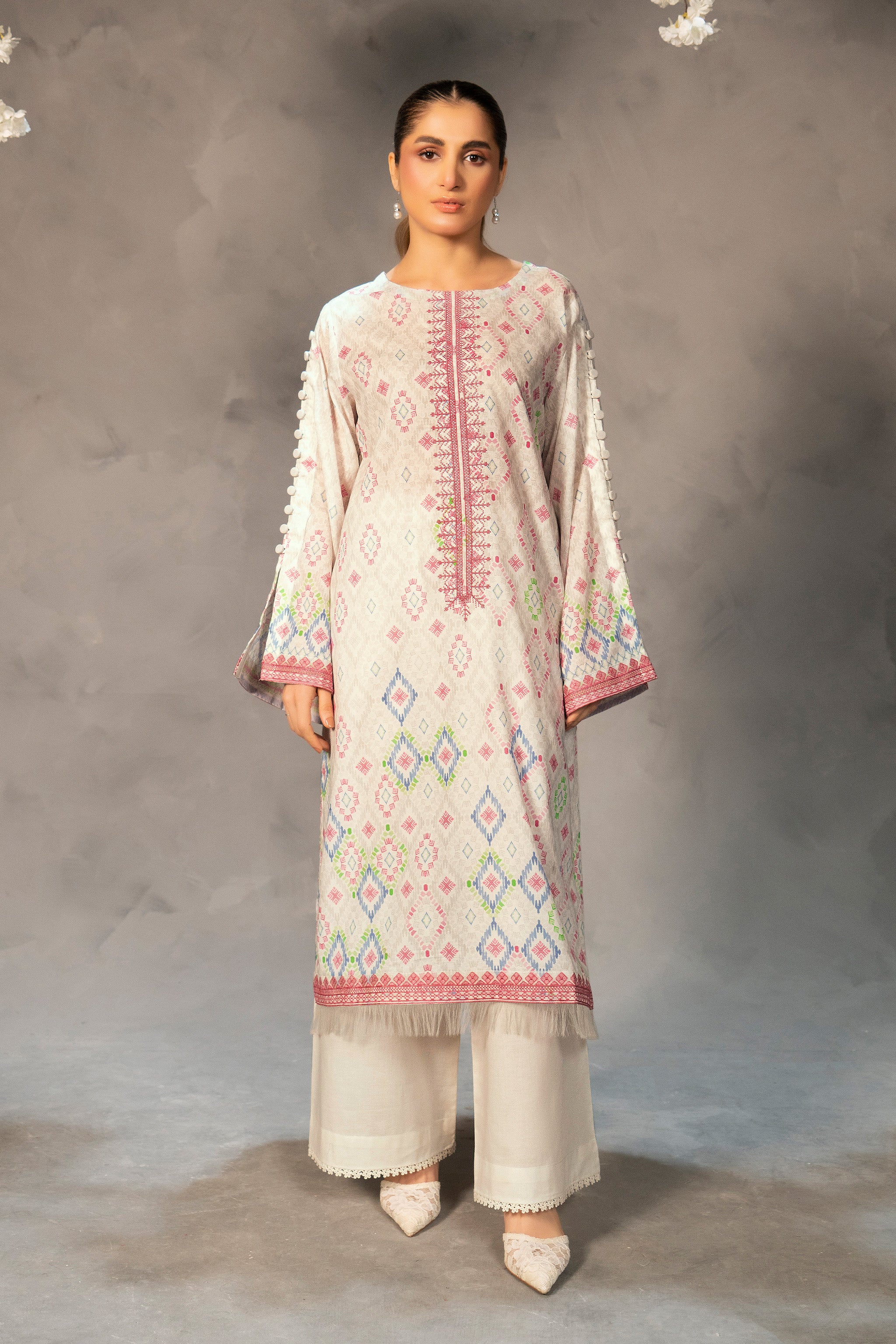 2 Piece Unstitched Digital Printed Lawn