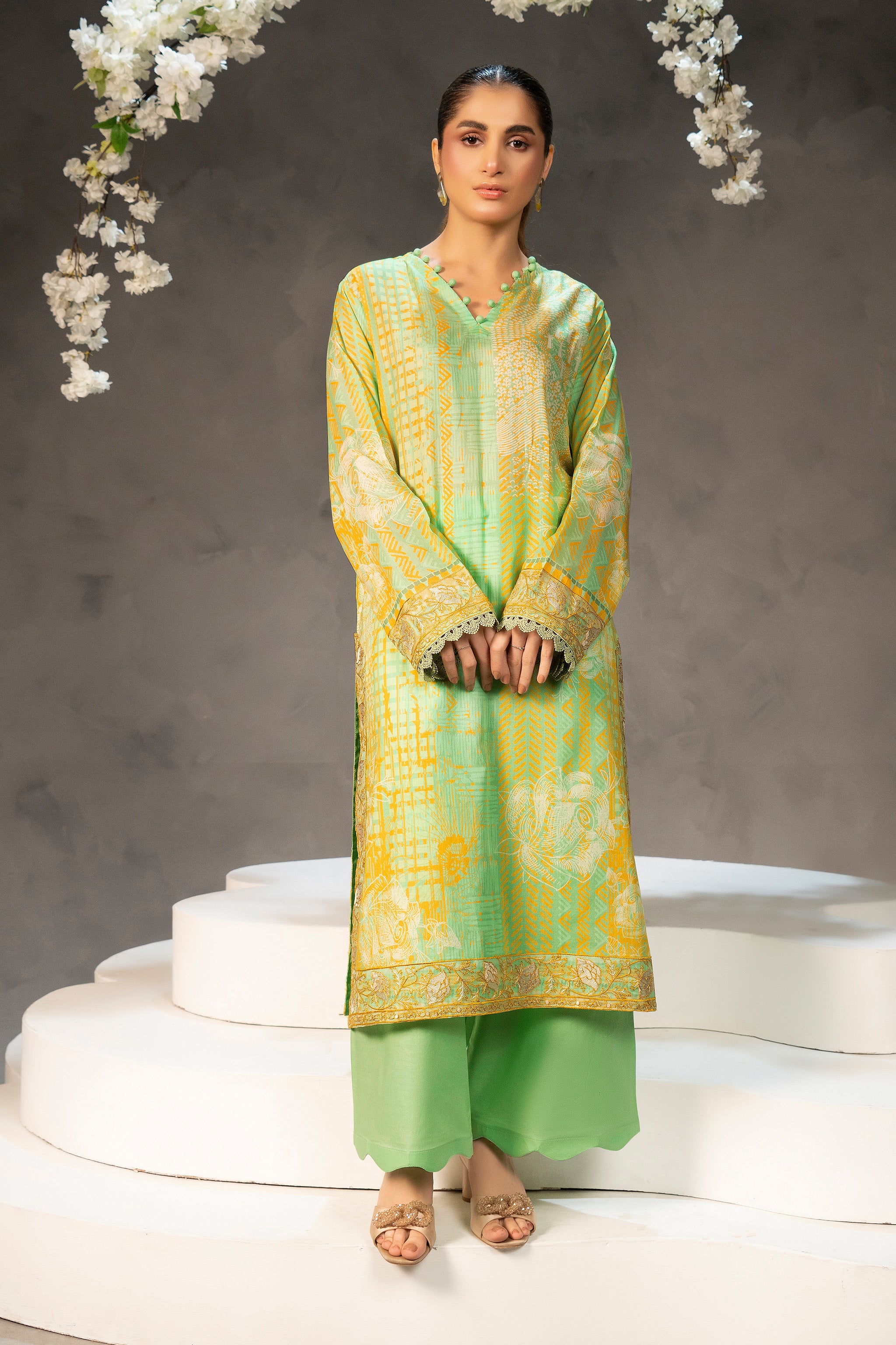 2 Piece Unstitched Digital Printed Lawn