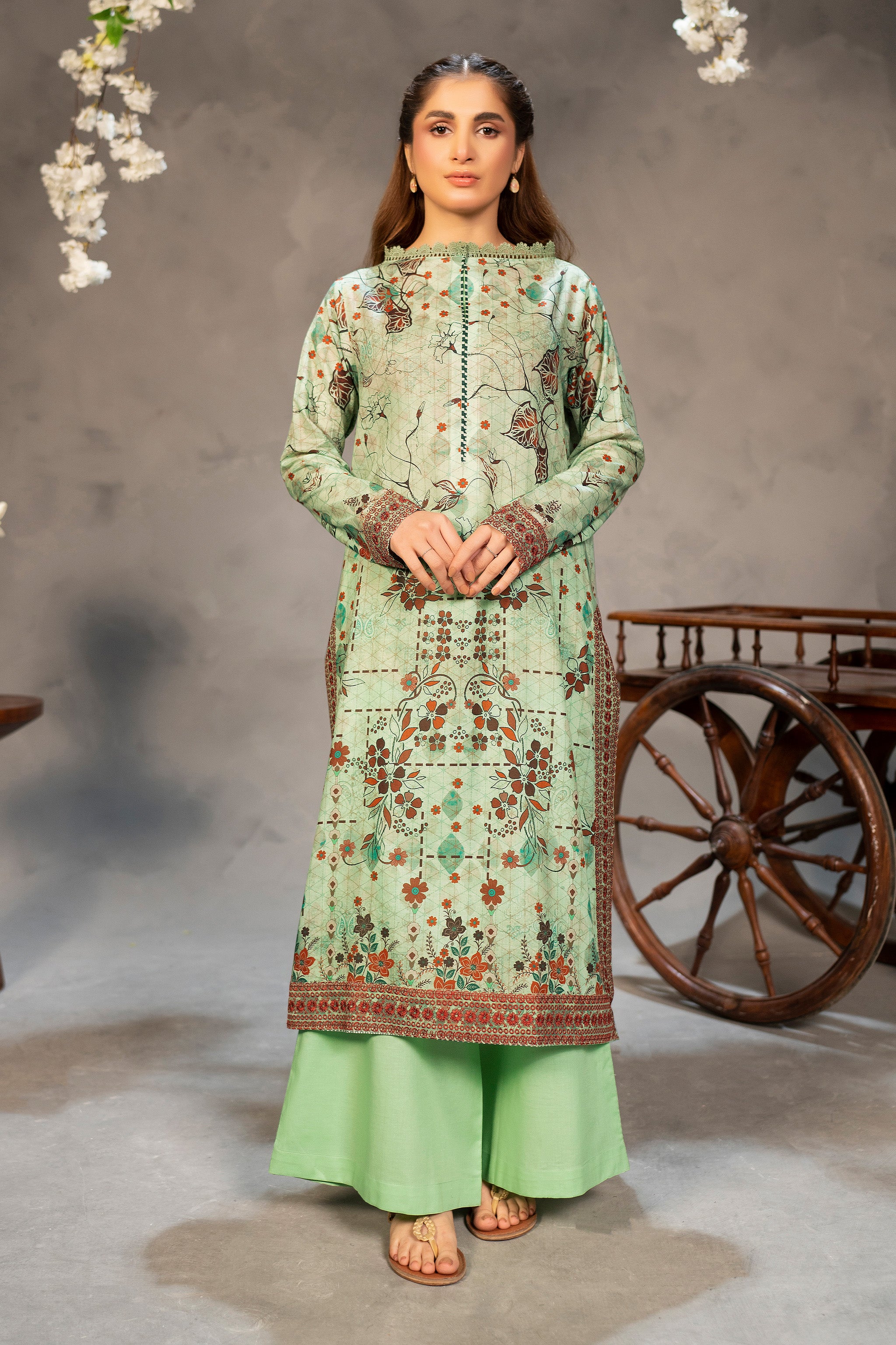 2 Piece Unstitched Digital Printed Lawn