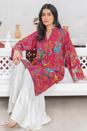 1 Piece Unstitched Doriya Khaddar Multi Pink - SafaNoor