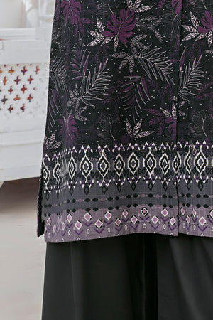 1 Piece Unstitched Doriya Khaddar Warm Black - SafaNoor