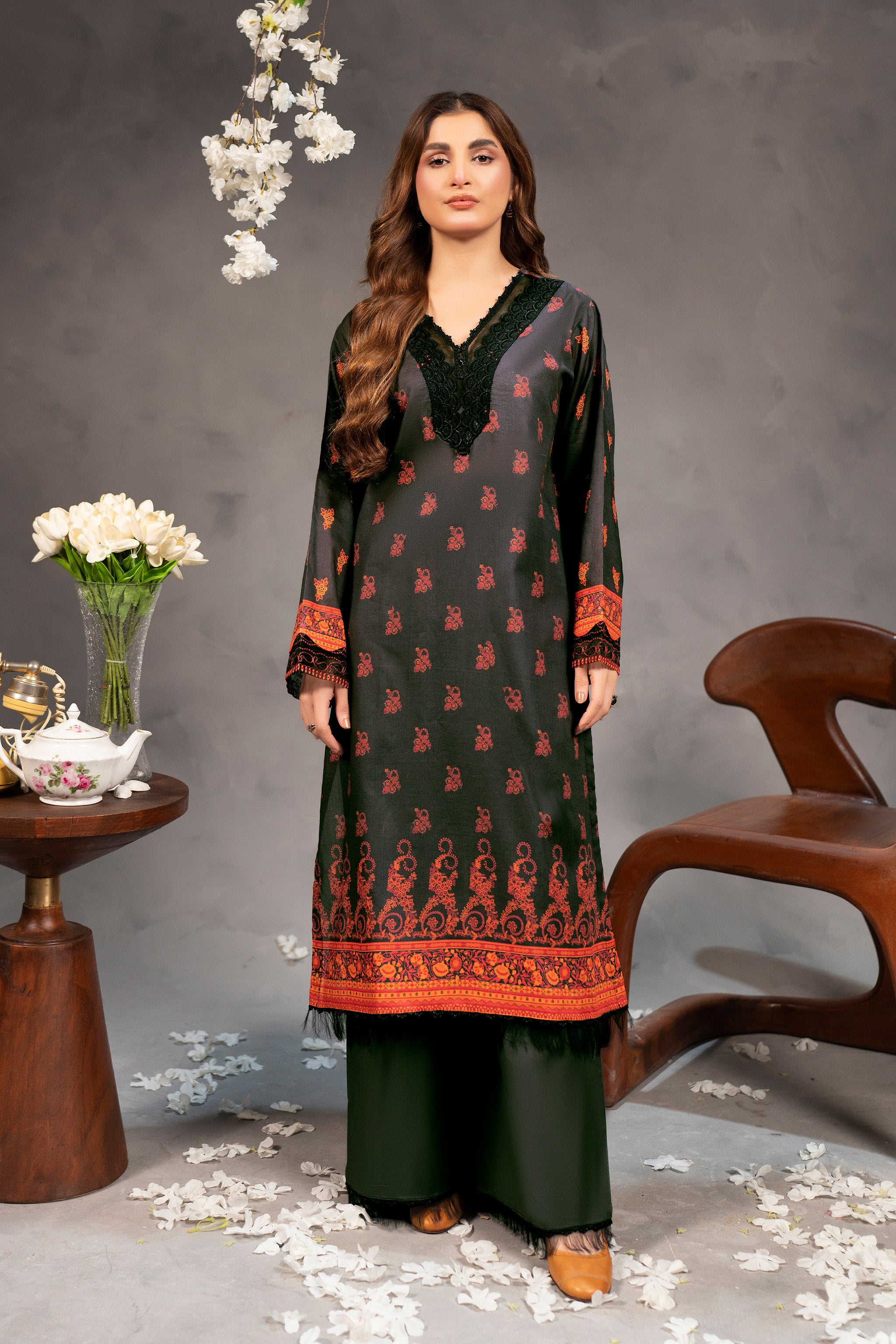 2 Piece Unstitched Digital Printed Lawn