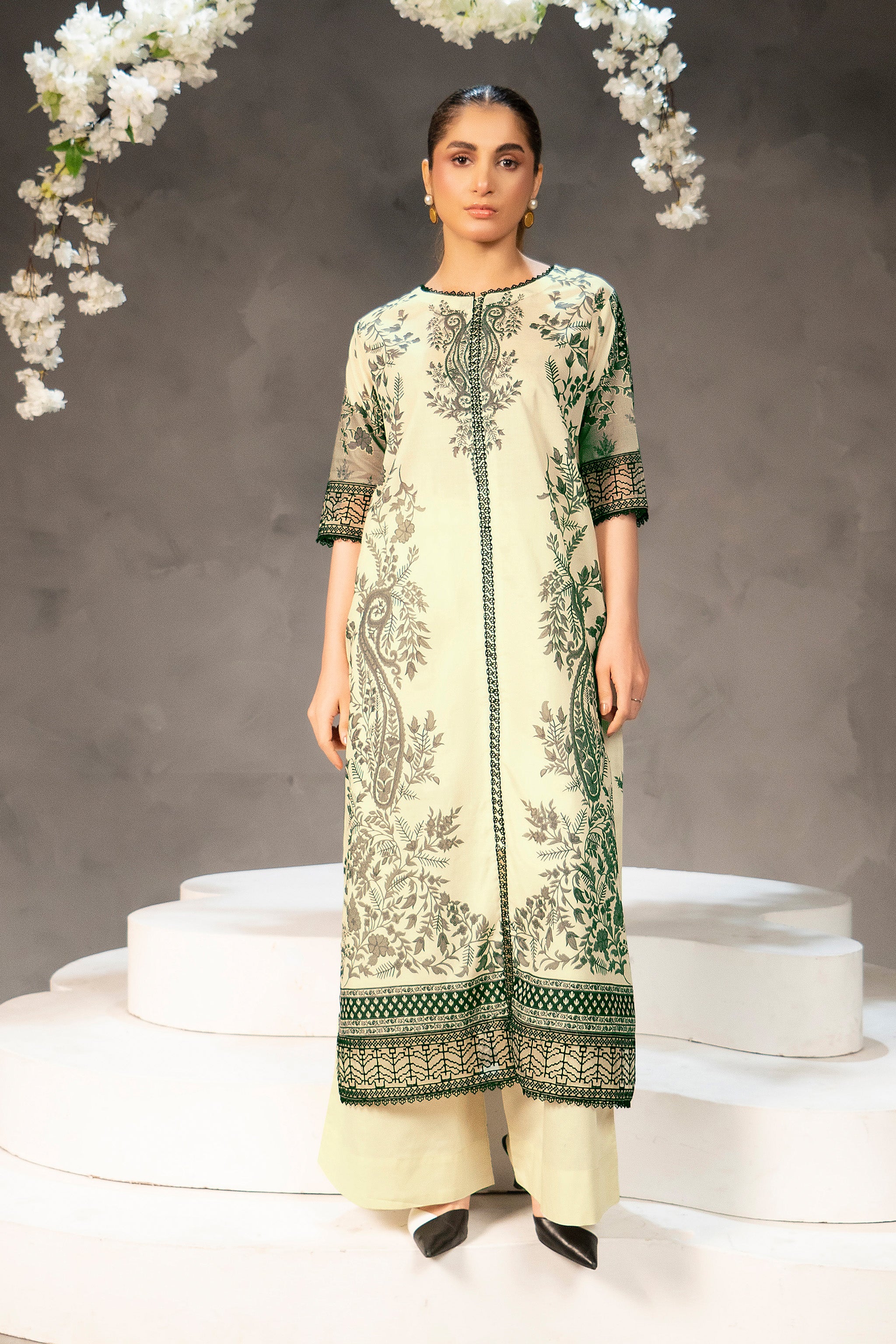 2 Piece Unstitched Digital Printed Lawn