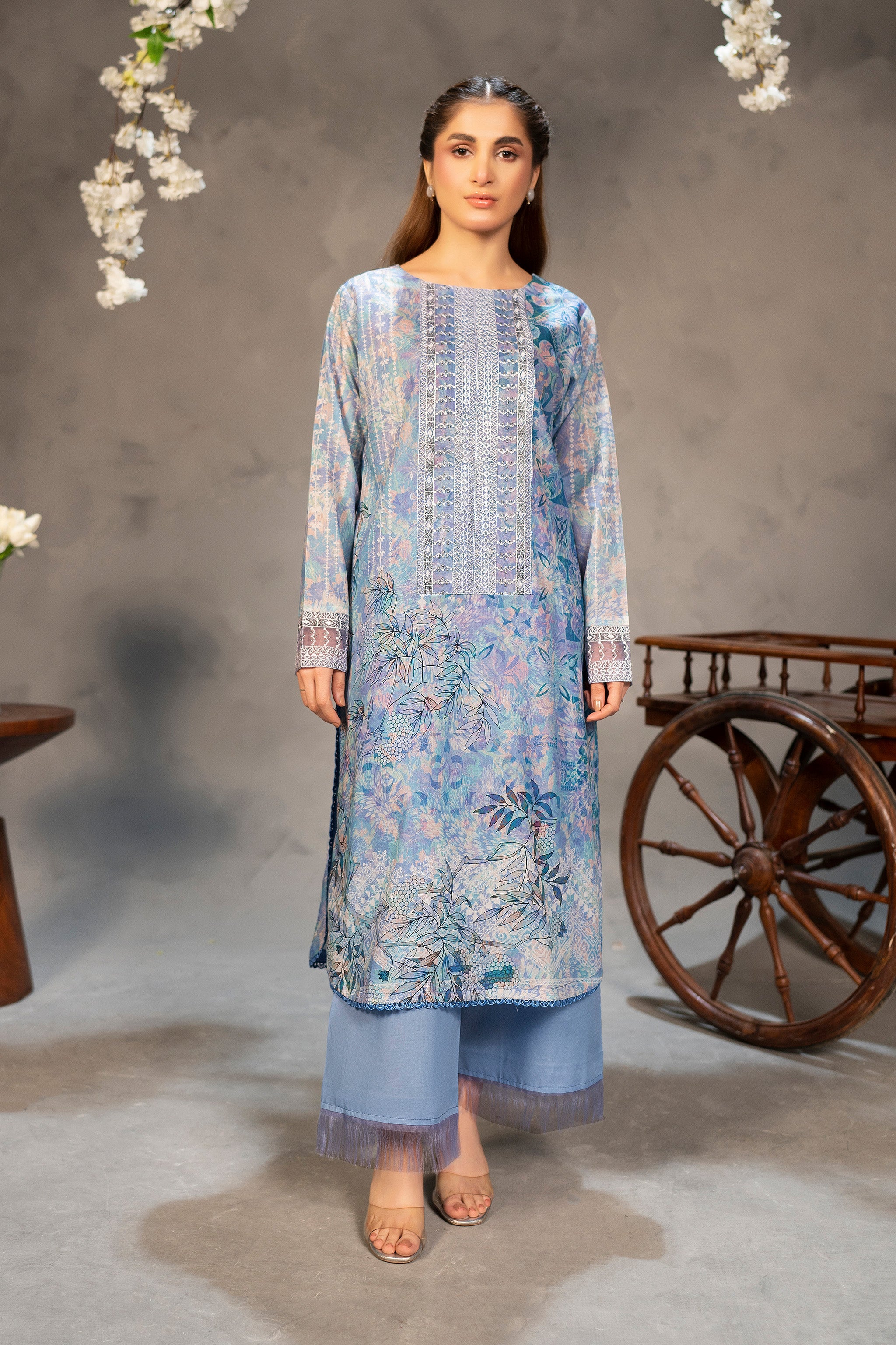 2 Piece Unstitched Digital Printed Lawn