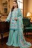 Cyan Green 3 Piece Unstitched Premium Printed Lawn