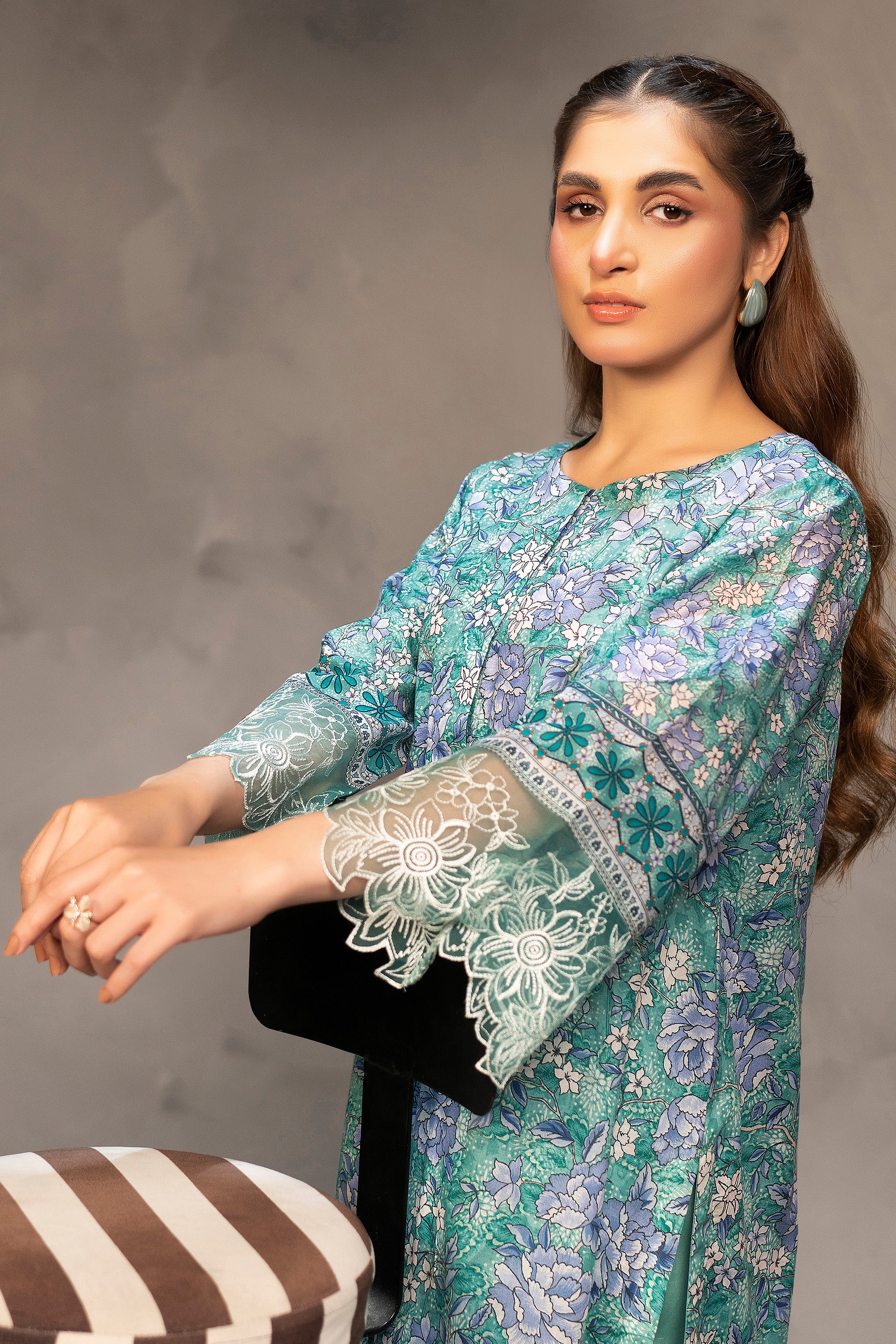 2 Piece Unstitched Digital Printed Lawn