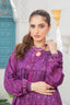 2 piece unstitched Light Plum Twill Marina Suit - safa noor marina collection