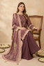 Brown 3 Piece Unstitched Premium Printed Lawn