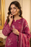 Raspberry 3 Piece Unstitched Premium Printed Lawn