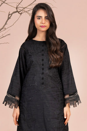 2 Piece Black Unstitched Embroidered Lawn - (Vol-40/04)2P-S-25-D-11 - SAFANOOR