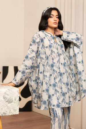 2 Piece Gray Unstitched Self Jacquard Lawn - (Vol-38/04)2P-S-25-D9 - SAFANOOR