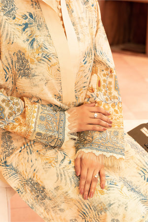 2 Piece Lemon Unstitched Embroidered Lawn - (Vol-37/06)2P-S-25-D7 - SAFANOOR