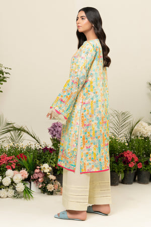 2 Piece Lemon Unstitched Embroidered Lawn - (Vol-39/14)2P-S-25-D4 - SAFANOOR