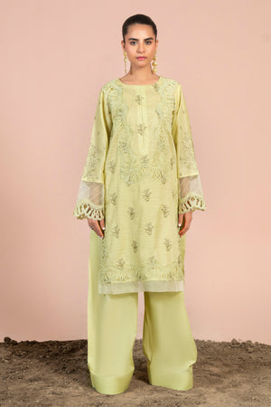 2 Piece Lemon Unstitched Embroidered Lawn - (Vol-40/04)2P-S-25-D-3 - SAFANOOR
