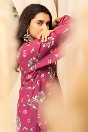 2 Piece Maroon Embroidered Cotton Unstitched - (Vol-27/01)2P-W-24-D-9 - SAFANOOR