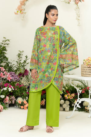 2 Piece Parrot Unstitched Embroidered Lawn - (Vol-39/14)2P-S-25-D7 - SAFANOOR