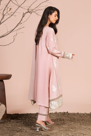 2 Piece Pink Unstitched Embroidered Lawn - (Vol-40/04)2P-S-25-D-9 - SAFANOOR