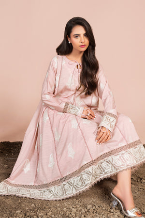 2 Piece Pink Unstitched Embroidered Lawn - (Vol-40/04)2P-S-25-D-9 - SAFANOOR