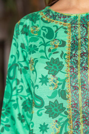 2 Piece Seafoam Unstitched Naps Khaddar - SafaNoor