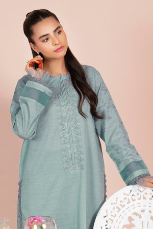 2 Piece Teal Unstitched Embroidered Lawn - (Vol-40/04)2P-S-25-D-4 - SAFANOOR