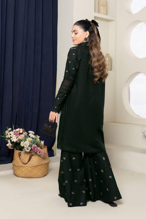2 Piece Unstitched Black Embroidered Lawn - (Vol-36/03)2P-S-25-D9 - SAFANOOR