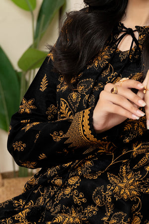2_Piece_Unstitched_Printed_Black_Khaddar