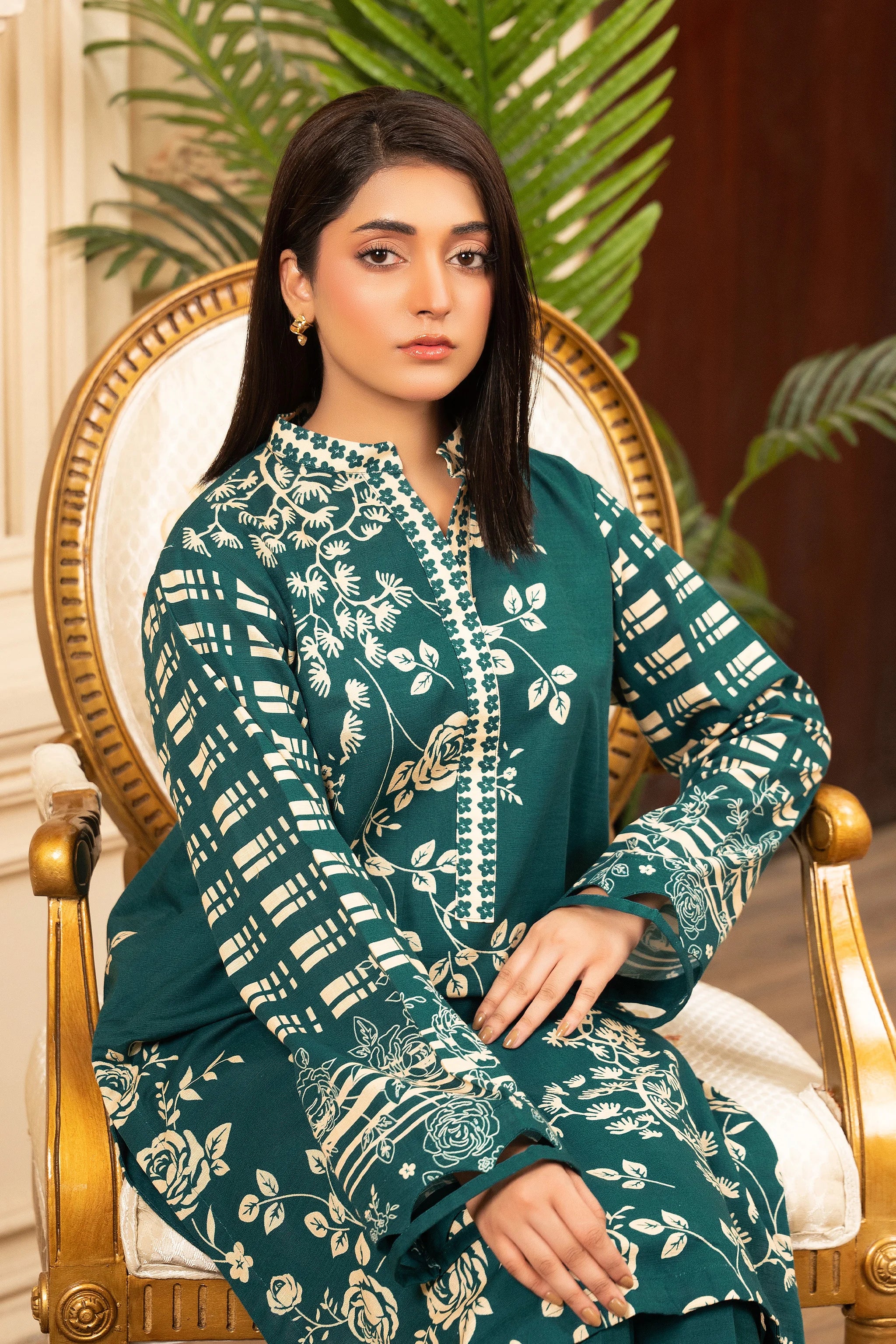 2 Piece Unstitched Printed Casal Khaddar