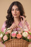 Pink 2 Piece Unstitched Dyed Embroidered Lawn