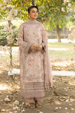 3 Piece Brown Unstitched Embroidered Lawn - (Vol-108/12)3P-S-25-D2 - SAFANOOR