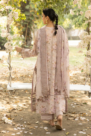 3 Piece Brown Unstitched Embroidered Lawn - (Vol-108/12)3P-S-25-D2 - SAFANOOR