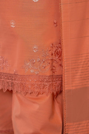 3 Piece Dyed Naps Khaddar Orange - SafaNoor