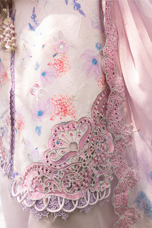 3 Piece Lilac Unstitched Embroidered Lawn - (Vol-108/12)3P-S-25-D3 - SAFANOOR