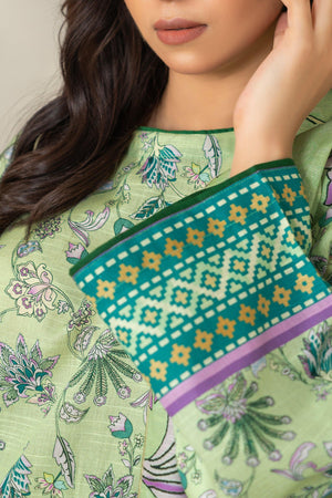 3 Piece Pastel Green Khaddar Unstitched - SafaNoor