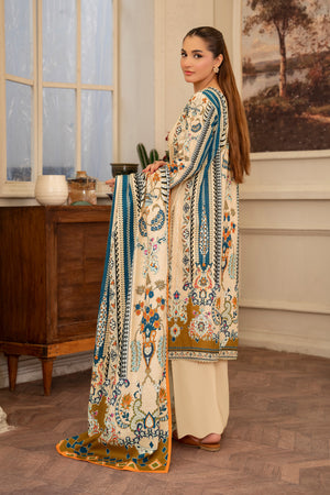 3 Piece Pearl Unstitched Printed Khaddar - (Vol-109/09)D4 - SAFANOOR