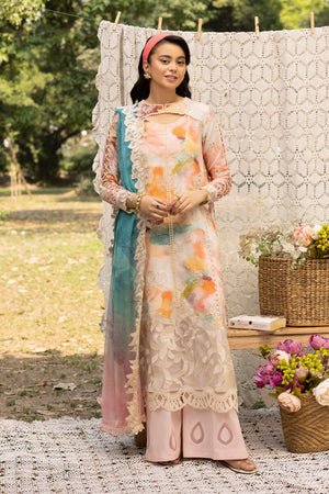 3 Piece Pink Unstitched Embroidered Lawn - (Vol-108/12)3P-S-25-D10