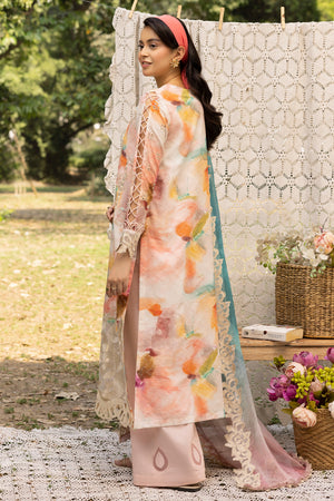 3 Piece Pink Unstitched Embroidered Lawn - (Vol-108/12)3P-S-25-D10
