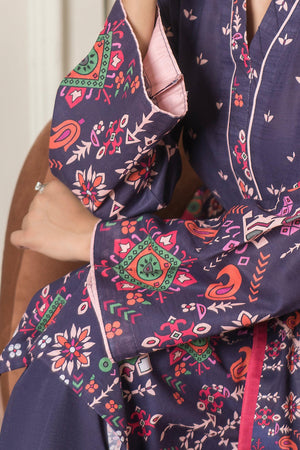 3 Piece Plum Khaddar Unstitched - SafaNoor