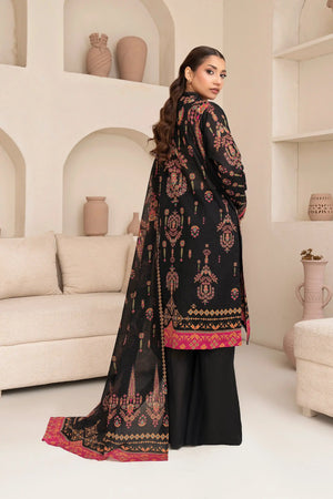 3 Piece Unstitched Black Premium Printed Lawn Suit By Safa Noor Summer 2026 Niga Collection