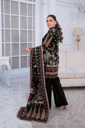 3 Piece Unstitched Black Premium Printed Lawn Suit by Safa Noor Nigaah Collection Summer 2026