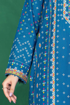 3 Piece Unstitched Blue Printed Cotton - (Vol-110/13)D5 - SAFANOOOR