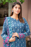 3 Piece Unstitched Blue Printed Khaddar - (Vol-111/11)D4 - SAFANOOOR