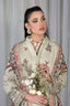 3 Piece Unstitched Boutique Beige Luxury Embroidered Lawn Suit