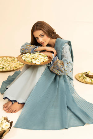 3 Piece Unstitched Dim Gray Premium Embroidered Jacquard Lawn Suit By Safa Noor Summer 2026 Dahlia Collection