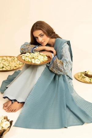 3 Piece Unstitched Dim Gray Premium Embroidered Jacquard Lawn Suit By Safa Noor Summer 2026 Dahlia Collection