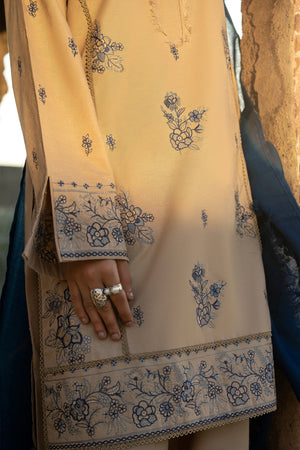 3 Piece Unstitched Dye Warm Naps Burly Wood Suit