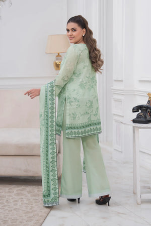 3 Piece Unstitched Laurel Green Premium Printed Lawn Suit by Safa Noor Nigaah Collection Summer 2026
