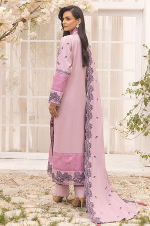 3 Piece Unstitched Lavender Purple - SafaNoor