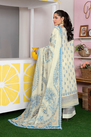 3 Piece Unstitched Lemon Printed Lawn - (Vol-107/09)3P-S-25-D3 - SAFANOOR