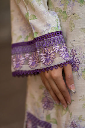 3 Piece Unstitched Naps khaddar Silver Suit - Safa Noor