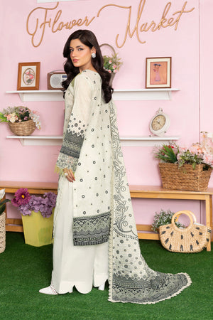 3 Piece Unstitched Panache Printed Lawn - (Vol-107/09)3P-S-25-D8 - SAFANOOR